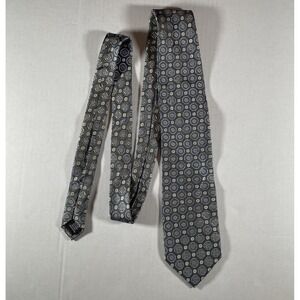 Peacock Brand Men's Handmade Silk Blend Geometric Medallion Pattern‎ Necktie -